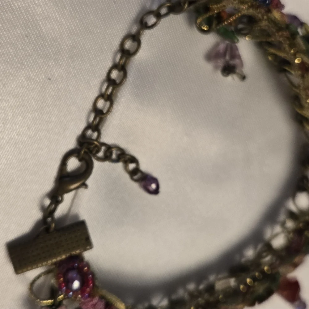 Michal Negrin Vintage Colorful Floral Bracelet - Picture 5 of 6